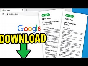 How to Search and Download Bio-Rad QC Kit Inserts in Google Chrome | Step by Step Guide #BIORADIQC