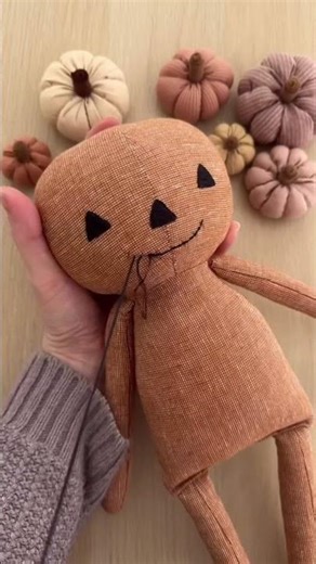 Make a pumpkin doll with my free pattern hack - find out more in the resources section of my website