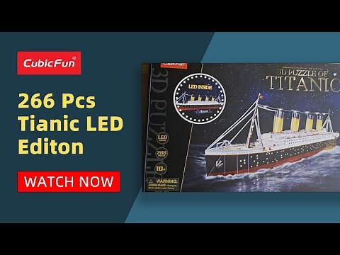 CubicFun Titanic LED 3D Puzzle Building Instruction