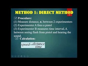 Chapter 13 Sound Part 4 - Measuring Speed of Sound