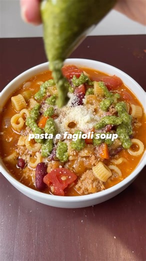157K views · 30 reactions | PASTA E FAGIOLI SOUP 﫶 the most...