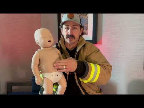 Infant CPR Heel of Hand Technique