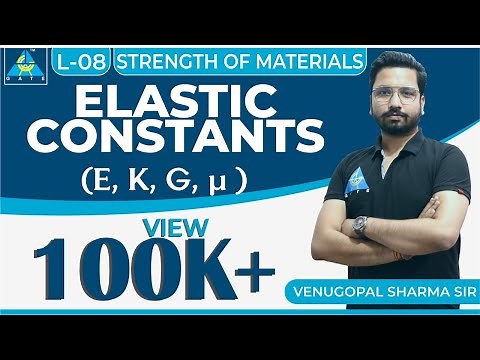 Strength of Materials | Module 1 | Elastic Constants | E, K, G, µ (Lecture 8)