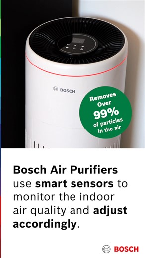 Burnt the holiday cookies again? Bosch Air Purifiers detect smoke, odors, and other impurities and clean the air in a pinch. | Bosch Home Comfort