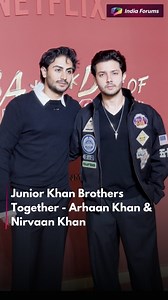 10K views · 5K reactions | Arhaan Khan with cousin Nirvaan Khan spotted together at The Ba***ds Of Bollywood Premier Night  . . | India Forums | Facebook