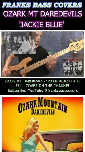 JACKIE BLUE - OZARK MOUNTAIN DAREDEVILS | FRANKS BASS COVERS #shorts2026