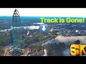 The Demolition of Kingda Ka & Green Lantern Pt 1: 6K Drone Footage Six Flags Great Adventure