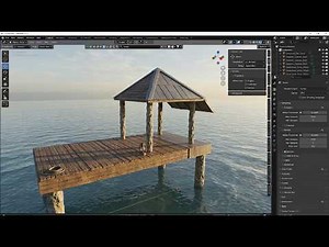 I create this Gazebo for CGtrader in blender.