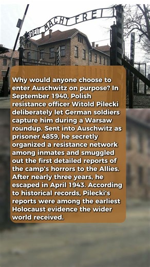 The Man Who Volunteered For Auschwitz #short #history #ww2
