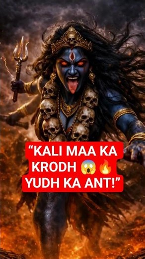 जब Kali Maa का KRODH जागा 😳🔥 | Deadliest Battle Ever #ytshorts#kali #mahakali #kalimaa #kaali#shorts