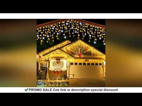 4-32m Christmas Festoon Led Icicle Curtain Lights Outdoor Flash Fairy String Light Clear Wire New Ye
