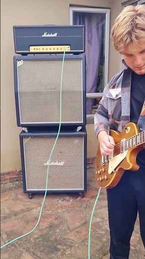 Original 1972 Marshall Super Bass 100W Amp! Full stack demo