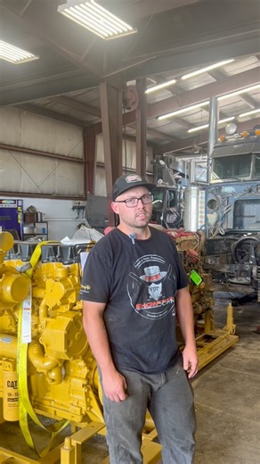 173K views · 2K reactions |  Cat engine swap for this customer who’s Peterbilt had blow by #owneroperator #cat #engineswap #truckdriver #fyp | Central Diesel Sales | Facebook