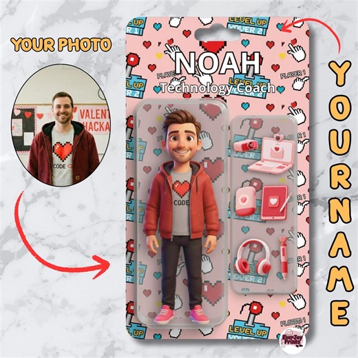 Custom 3D Cartoon Portrait: Personalized Tech Coach Figure Gift in 24–48 Hours - Etsy