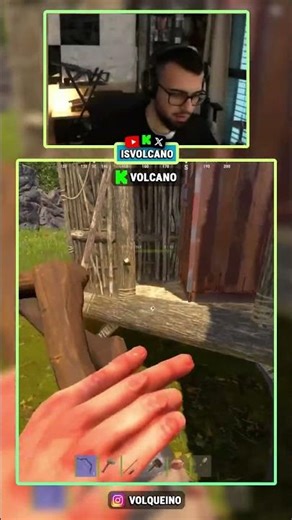 EL KARMA LE LLEGA RAPIDO A VOLCANO... - #rust #rustgame #pvp #shorts