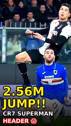 istiano Ronaldo 2.56M Jump Header Goal vs Sampdoria | Impossible Superman Goal