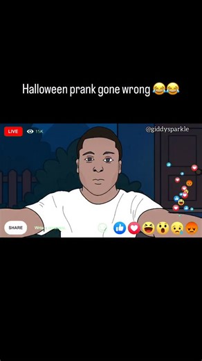 Halloween prank gone wrong 😂😂 #funnyreels #halloween #funnyvideos #funnyanimation #funnyanime #cartoon | Giddysparkle Animations