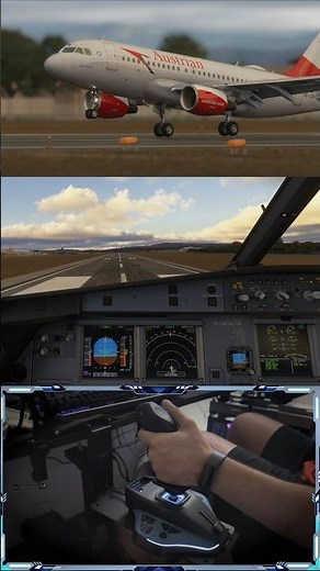 Airbus A319 landing in Microsoft flight Simulator 2024 #msfs2024 #msfs2020 #flightsimulator