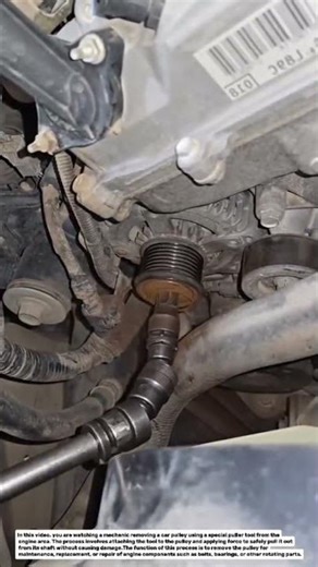 Car Pulley Removal Process Using Special Tool | Automotive Repair Education.