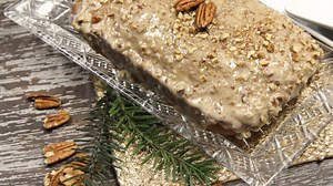 Butter Pecan Bread w/ Butter Pecan Cream Cheese Glaze