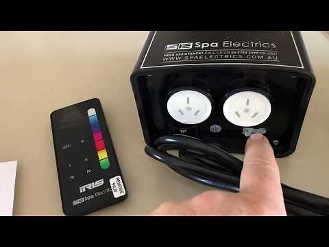Iris Light Controller Spa Electrics MutiPlus light remote. How to program and set up reconnect.