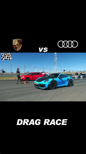 Porsche TechArt GTStreet R vs Audi RS3 #porsche #audi #dragrace