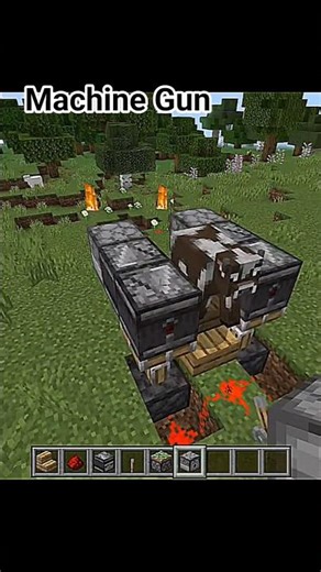 Minecraft Machine Gun #minecraft