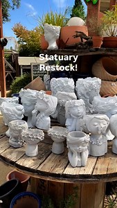 62 reactions | We received a great statuary restock this week with all of our favorite concrete head planters, rock ants, rock turtles, concrete birdbaths, benches and more! Come see what’s new!  | The Secret Garden | Facebook