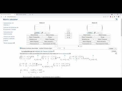 Tutorialoide de Matrix Calc
