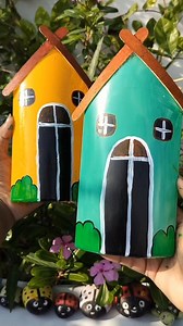 DIY Cute House for Plants ☘️💚#diy #cutecraft #diyplanter | Ghar Bageecha & Creations