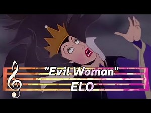 Electric Light Orchestra - Evil Woman (Animated Disney Video) 4K