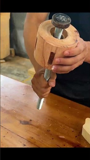 A Rotating Wooden Shaft Using Bearings