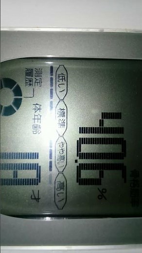 2/27朝 体脂肪率 骨格筋率 内臓脂肪率
