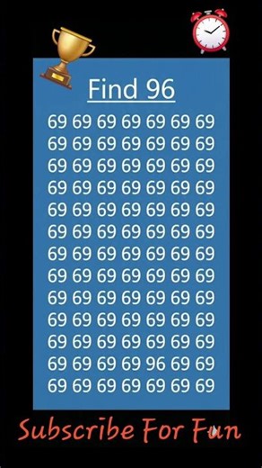 People with Top vision can spot the Number 96 🏆😱 in this Image in Secs #viral #shorts #puzzle #seo