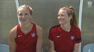 Happy #NationalSiblingsDay from the Mews Crew! 🤗 𝐃𝐢𝐝 𝐲𝐨𝐮 𝐤𝐧𝐨𝐰: In 2014, Samantha Mewis and Kristie Mewis became the second set of sisters in USWNT history to take the field together in a match. | U.S. Soccer