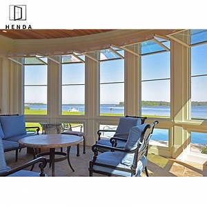 [Hot Item] Commercial Bifold Glass Window Folds up and out Push out Windows Aluminum