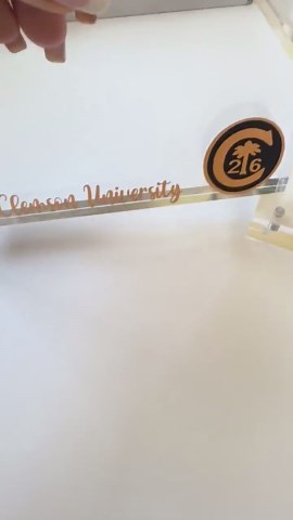 Clemson Ring Ceremony Gift Graduation Gift Custom Acrylic College Frame Dorm Decor Grad Gift Jewelry Personalized Graduate Year Gift - Etsy