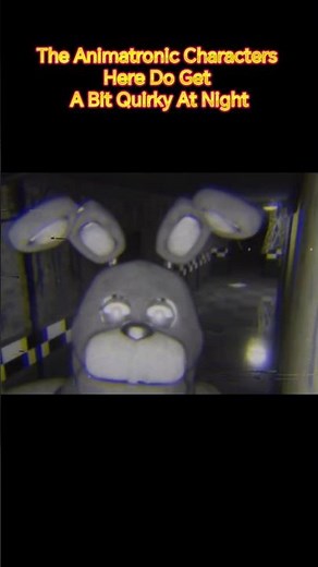 Uh, the animatronic characters here do get a bit quirky at night
