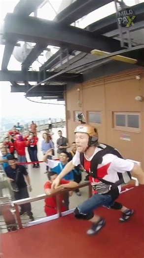 BASE Jump Goes Horribly Wrong at KL Tower! 😱🪂📍