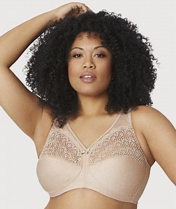 Glamorise Magiclift Moisture Control Wire-Free Bra - Cafe