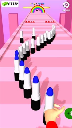 Lipstick Multi Shade Runner level - 50 Cool #shorts #ytshorts #youtubeshorts #games