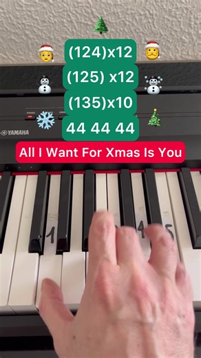 Piano Tutorial: All I Want For Christmas Is You