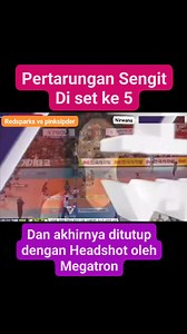 1.2M views · 12K reactions | Pertarungan sengit... Set 5 antara RS vs PS. Walau RS sempat tertinggal tapi dapat di susul dan menang.. Headshot Megatron menutup kemenangan Red Sparks.. #RedWaves #Megatron #Redsparks #Pinkspider Bagian 10 | Nirwana Alexandra | Facebook
