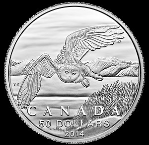 $50 for $50 Fine Silver Coin - Snowy Owl (2014)  | The Royal Canadian Mint