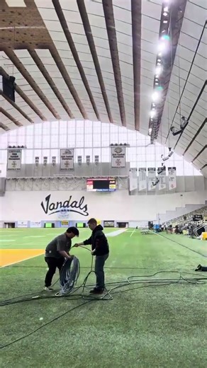 Commish's walk into the Kibbie Dome for the first time