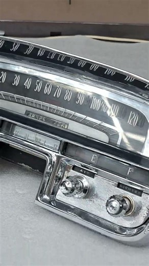 When dashboards were art. Cadillac Series 62 DeVille Coupe - chrome details everywhere.