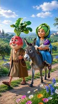 The Journey of Baby Jesus ❤️ | Bible Story in 3D #Shorts