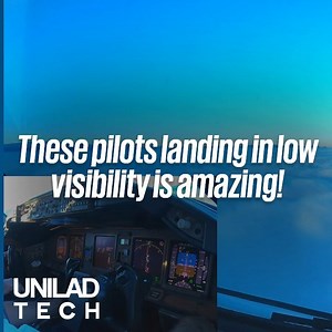 300K views · 3.5K reactions | These pilots pulled off the most amazing low visibility landing and they did it in style ✈ | UNILAD Tech | Facebook