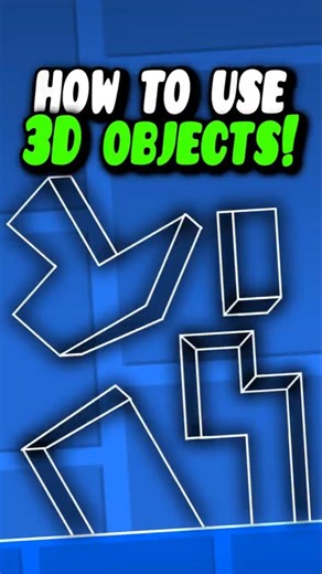 HOW TO PROPERLY USE 3D OBJECTS IN GEOMETRY DASH #geometrydash #gd #shorts #games
