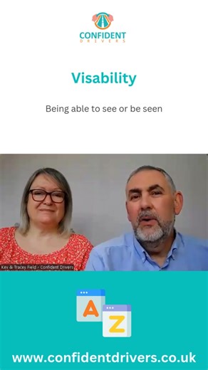 Visability - A to Z of Driving Anxiety Ensure your vision and visability are suitable for your drive. Get more help by listening to The Driving Confidence Podcast or find more information on our website: www.confidentdrivers.co.uk #DriveCalm #DrivingAnxiety #AtoZ | Confident Drivers | Facebook
